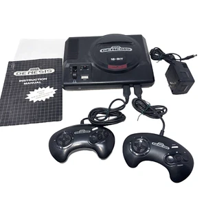 SEGA Genesis Model 1 16-Bit Mod 1601 Console Controllers Power Supply UNTESTED - Picture 1 of 15