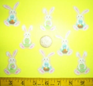 New! Easter Bunny's Fabric Appliques ~ Iron ons - Picture 1 of 1