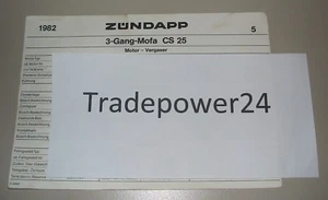 Technische Information Zündapp 3 Gang Mofa CS 25 Vergaser Elektrik Fahrgestell! - Imagen 1 de 1