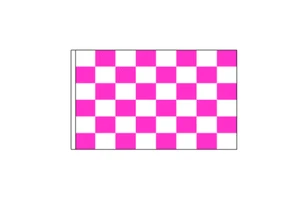 NEW Pink and White Checker Replacement Flag ATV Bicycle Rhino UTV - Picture 1 of 2