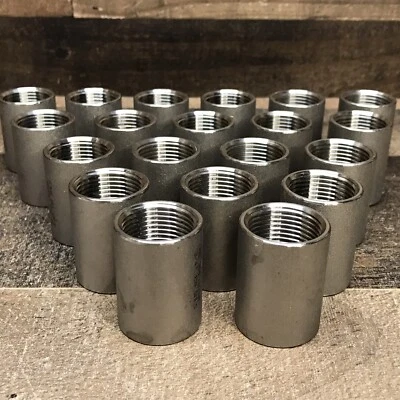 3/4" NPT Female Full Coupling 304 Stainless Coupler *Lot Of 20* Unused Surplus* - Image 1 of 4