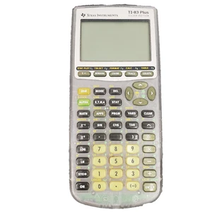 Texas Instruments Silver Edition Clear TI-83 Plus Graphing Calculator NO Cover - Picture 1 of 12