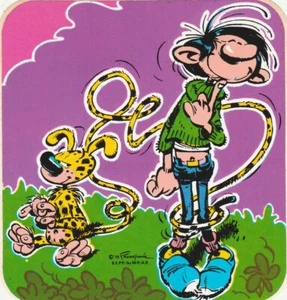 FRANQUIN Gaston et marsupilami autocollant 1978 - Imagen 1 de 1