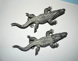 Nil Krokodil Messing Türzug Monster Eidechse innen Vintage Türgriff HK205 - Bild 1 von 12