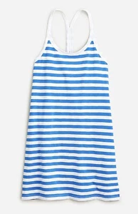 J. Crew | Women’s SZ S | Blue White Striped Racerback Tank Sundress Dress | EUC - Picture 1 of 7