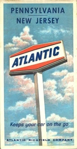 Mappa Atlantic Imperial Benzina Highway 1966 - Pennsylvania e New Jersey - Foto 1 di 1