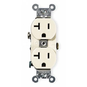 2 PC Hubbell Wiring Device-Kellems CR20I Straight Blade Receptacle, 5-20R, 20 A - Picture 1 of 1