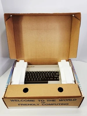 Vintage Commodore 64 Computer in Box + Power Supply Manual For Parts Or  Repair - Image 1 of 4