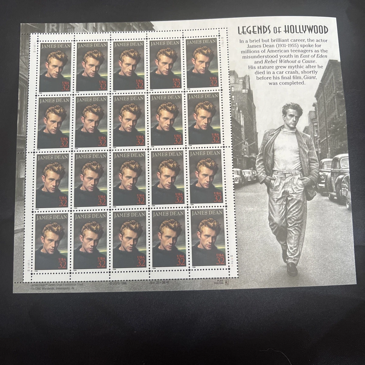 James Dean Stamp Sheet for sale | eBay