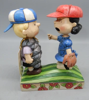 Jim Shore Peanuts MOUND OF TROUBLE Enesco 40594082 Figurine Lucy baseball - Image 1 of 4