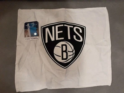 NBA NETS B Ventilador Toalla Nuevo 15x16 Foto 1 de 4
