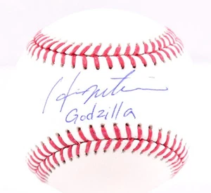 Hideki Matsui Autographed Rawlings OML Baseball w/Godzilla - Beckett W Hologram - Picture 1 of 11