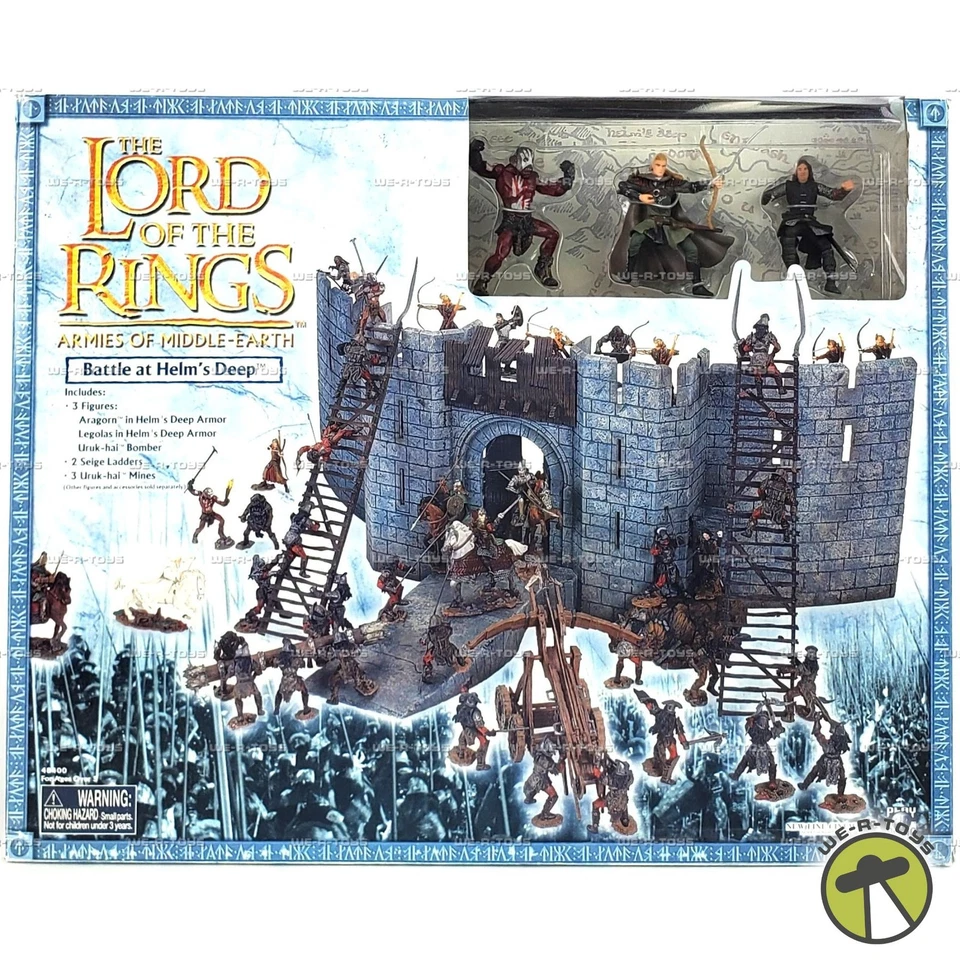 Lord of the Rings LOT Helms Deep Castle 50 figures Play Along