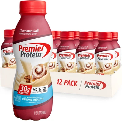 Shake Cinnamon Roll Protein Shake - 30G Protein, 1G Sugar, 24 Vitamins, Pack of  - Image 1 of 4