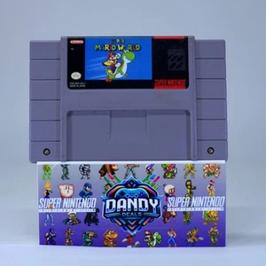 Super Mario World SNES Authentic, Tested - Super Nintendo - Picture 1 of 6