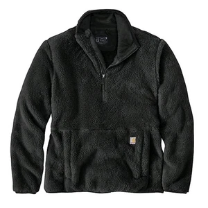Carhartt Women's MEDIUM (8-10) Fleece Pullover Loose Fit Black OJ6470-W - Picture 1 of 6