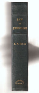 Law Of Journalism HB Washington 1940 R W Jones - Picture 1 of 4