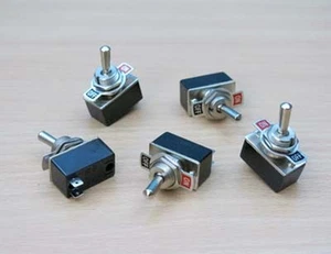 2K A28040 5 x Toggle On/Off Switch Rate 1.5A@250V AC Max 12.5mm Panel Hole 2ndpo - Picture 1 of 9