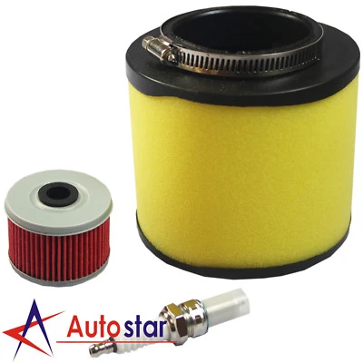 Air Filter Fuel Oil Filter With Spark Plug For Honda Foreman 400 450 Rancher 350 - Image 1 of 4