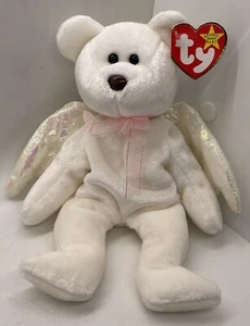 Ty Beanie Baby HALO the Bear 1998 Black Eyes Brown Nose RARE - Picture 1 of 4