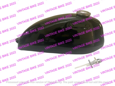 TANQUE GASOLINA HONDA SL 125 SL 100 ACERO NEGRO 1971 A 1973 + TAPA GRIFO/APTO PARA Foto 1 de 4