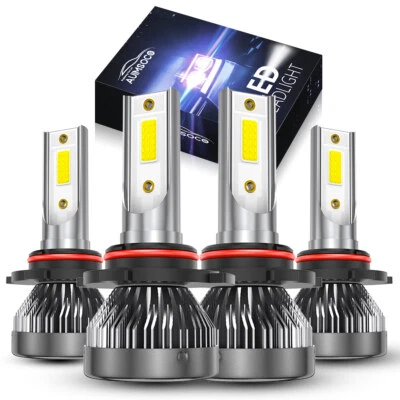 Para Lexus IS300 2001-2005 - Combo de bombillas LED blancas haz alto y bajo 4x Foto 1 de 4