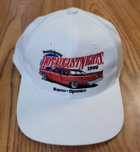 Vintage 1999 White Participant Hot August Nights Snapback Hat Reno Sparks - Picture 1 of 12