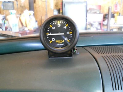 6 Volt Positive or Negative Ground Tachometer Rev Counter - Image 1 of 4