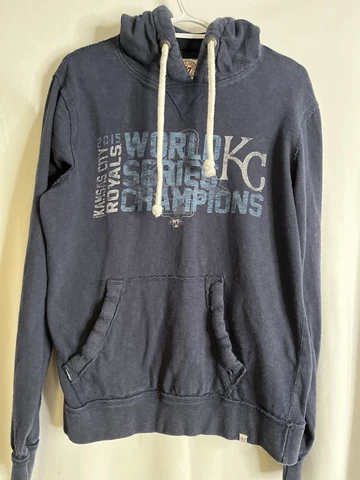 Kansas City Royals 47 Brand 2015 World Series Champs Gray Slugger Hoodie Medium Cover