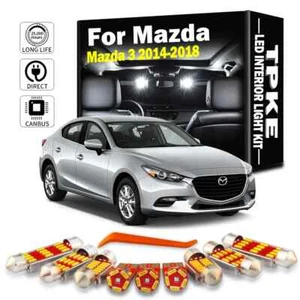 11Pcs Canbus LED Interior Trunk Dome Plate Light Kit For Mazda 3 BM BN 2014-2018 - Picture 1 of 9
