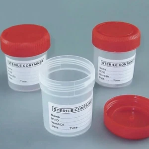 5Pcs Urine Collection Sample Cup Specimen Bottle Container 60ML Plastic Cup Kit - Bild 1 von 10