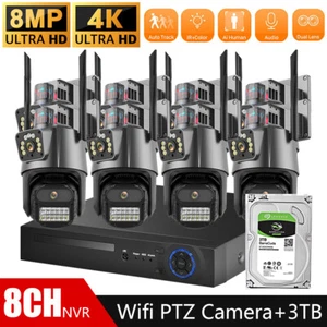 8/4CH 8MP NVR Security Camera Dual Lens System NVR Kit CCTV Video Surveillance - Picture 1 of 34