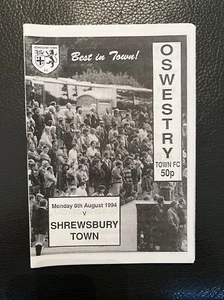 8.8.1994. Oswestry Town v Shrewsbury Town (Friendly). - Picture 1 of 2
