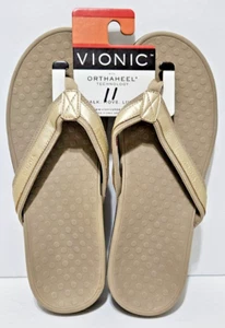 Vionic Orthaheel Tide II Women's Tan Beige Size 11 Sandals Flip Flops Thongs - Picture 1 of 7