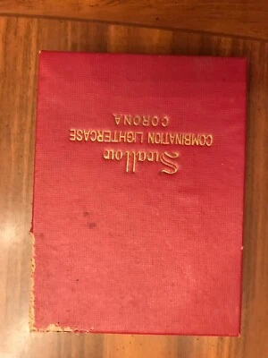 DE COLECCIÓN CAJA DE ENCENDEDOR COMBINACIÓN GOLONDRINA CAJA DE CIGARRILLOS CORONA Y ENCENDEDOR Foto 1 de 2