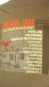 Camiseta Pearl Jam Banda de Concierto S Strokes Queen Stone Age John Doe Liam Finn - Imagen 1 de 12