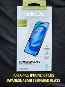 FOR Apple iPhone 16 Plus JAPANESE ASAHI TEMPERED GLASS FAST SHIPPING #METRO33027 - Picture 1 of 5