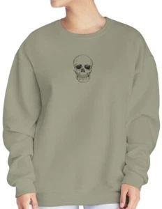 SKULL SKELETON Unisex NuBlend® Crewneck Sweatshirt, GIFT, HALLOWEEN, GOTH, PUNK - Picture 1 of 61