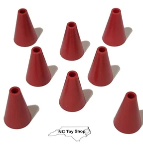 8 K'NEX Red Cones Rare Specialty Standard Replacement Parts KNEX - Picture 1 of 4
