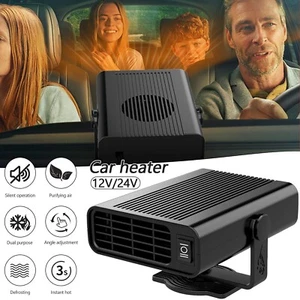 12V Portable Car Heater Fan Ceramic Heating Defroster Demister Electric Heater - Picture 1 of 13