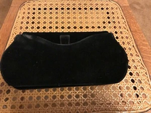 Cartera de Noche de Terciopelo Negro MM Morris Moskowitz de Colección - Imagen 1 de 5