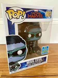 Funko Pop Marvel #487 Minn-Erva Captain Marvel 2019 SDCC Shared Exclusive - Picture 1 of 2