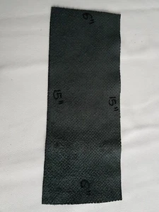BLACK PERFORATED GENUINE LEATHER OFFCUTS 15"x 6" TOP ITALIAN QUALITY LEATHER - Picture 1 of 3