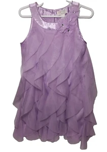 Toddler Girl Childrens Place Lavender Orchid Layered Dress Size 4 New MSRP 34.95 - Picture 1 of 6