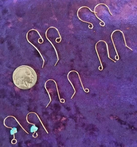 Orecchini Gancio Francese Fatti a Mano Fili Orecchini Rame, Gancio Pesce 5 paia - Foto 1 di 7