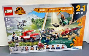 New LEGO Jurassic World Dino Combo Pack (66774) 6 Mini figures 3 Dinos 2 Trucks - Picture 1 of 5