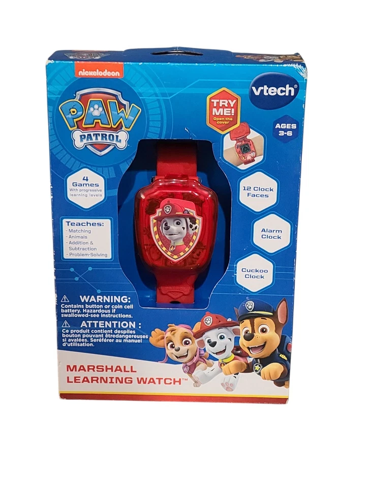 Vtech Paw Patrol Marshall Learning Watch -RED NEW - Image 1 of 4