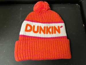Dunkin Donuts Invierno Gorro Medias Gorra con Pom Pom Invierno Café - Imagen 1 de 5