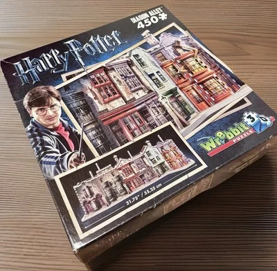 NIB Harry Potter Hogwarts Diagon Alley Wrebbit 3D Jigsaw Puzzle 450 Pieces - Image 1 of 4
