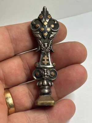 Sceau Cachet Ancien , croix de lorraine - Photo 1/3